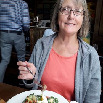 Jake's Restaurant - My friend enjoying Eggs Benidict. - Breakfast & Brunch Near Me - Northampton, Massachusetts Jake's Restaurant - My friend enjoying Eggs Benidict. - Breakfast & Brunch Near Me - Northampton, Massachusetts