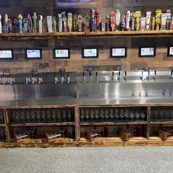 The Fort Tavern & Patio Bar - Pour It Yourself Beer Wall
