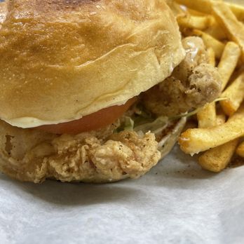 Frantastic Cafe - Texas Cajun Fried Pork Sandwich - Cafes Near Me - Galena Park, Texas