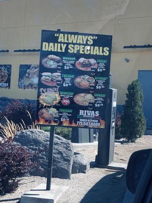 Menu photo 1 Rivas Mexican Grill Reno, NV