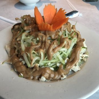 Saladang - Green Apple salad. Nice concept but way too much peanut butter dressing! - Thai Near Me - Pasadena, California Saladang - Green Apple salad. Nice concept but way too much peanut butter dressing! - Thai Near Me - Pasadena, California