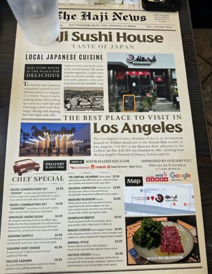 Menu photo 3 Haji Sushi House Los Angeles, CA Menu photo 3 Haji Sushi House Los Angeles, CA