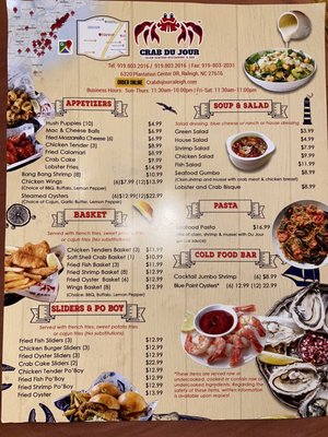Menu photo 4 Crab Du Jour Raleigh, NC Menu photo 4 Crab Du Jour Raleigh, NC