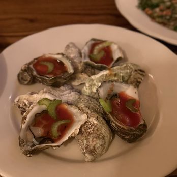 Caché - Bloody Mary oysters - French Near Me - San Francisco, California Caché - Bloody Mary oysters - French Near Me - San Francisco, California