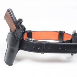 Alfonso of Hollywood Leather Company - Duty gun belt and holster set for Law Enforcement professional.