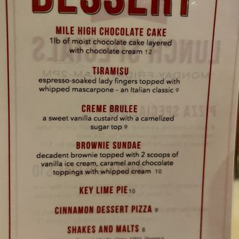 Dino's Pizzeria - Dessert menu - Pizza Near Me - North Mankato, Minnesota Dino's Pizzeria - Dessert menu - Pizza Near Me - North Mankato, Minnesota