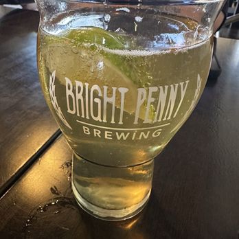 Bright Penny Brewing - County Line with a lime - Pizza Near Me - Mebane, North Carolina Bright Penny Brewing - County Line with a lime - Pizza Near Me - Mebane, North Carolina
