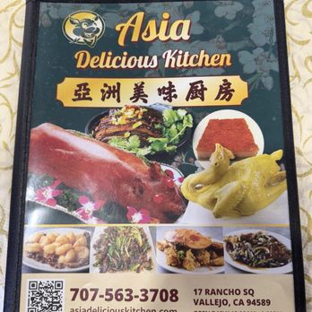 Asia Delicious Kitchen - Menu (front) - Asian Fusion Near Me - Vallejo, California