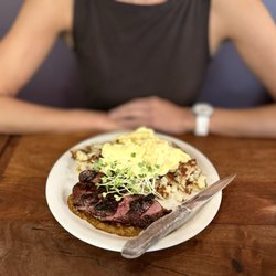 Nook - Hanger steak, eggs, and hash ($17.50) 10/2026