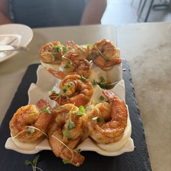 Slate by Nik Fields - Deviled eggs with Cajun shrimp - Wine Bars Near Me - Phoenix, Arizona