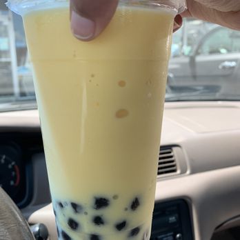 Gogo Ice - mango smoothie with tapioca ($4) cash only !!! - Shaved Ice Near Me - Houston, Texas