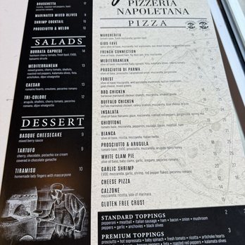 Gios Pizzeria Napoletana - Menu - Pizza Near Me - Myrtle Beach, South Carolina
