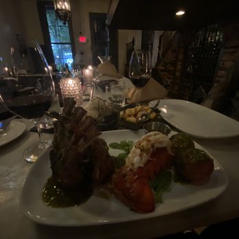 Cork & Cow - Rack of lamb with a lobster tail add on and a side of gnocchi. It's the perfect splittable meal! - Steakhouses Near Me - Franklin, Tennessee Cork & Cow - Rack of lamb with a lobster tail add on and a side of gnocchi. It's the perfect splittable meal! - Steakhouses Near Me - Franklin, Tennessee