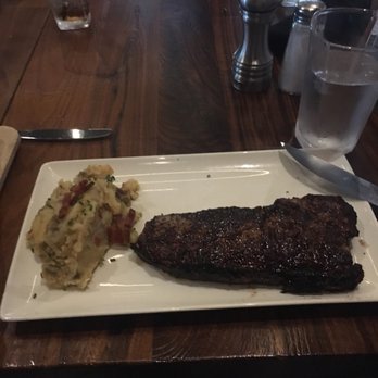 Del Frisco's Grille - Strip with jalapeño mash - New American Near Me - Hoboken, New Jersey