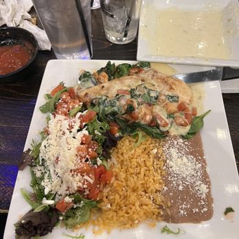 Cantina Louie - A friend's chicken relleno - Mexican Near Me - Asheville, North Carolina