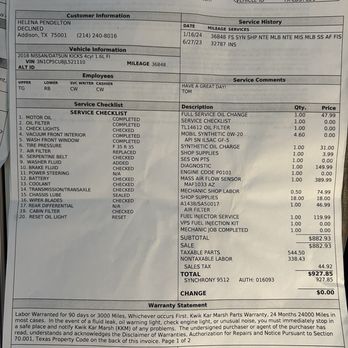 Kwik Kar - This is my January invoice - Oil Change Stations Near Me - Plano, Texas Kwik Kar - This is my January invoice - Oil Change Stations Near Me - Plano, Texas