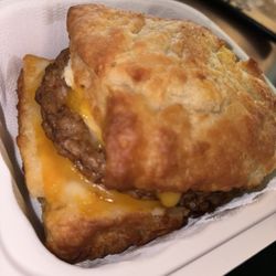 Sausage, Egg and Cheese Biscuit Sandwich