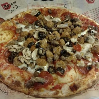 MOD Pizza - The mad dog. Basically a meat lovers with red sauce. - Pizza Near Me - Sherwood, Oregon