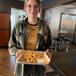 Deep fried cheese curds...delicious!!! Deep fried cheese curds...delicious!!!