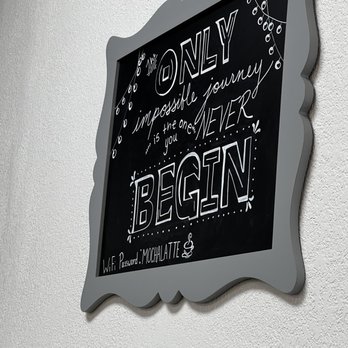 RearView Coffee - a chalkboard with a quote on it - Coffee & Tea Near Me - Titusville, Florida RearView Coffee - a chalkboard with a quote on it - Coffee & Tea Near Me - Titusville, Florida