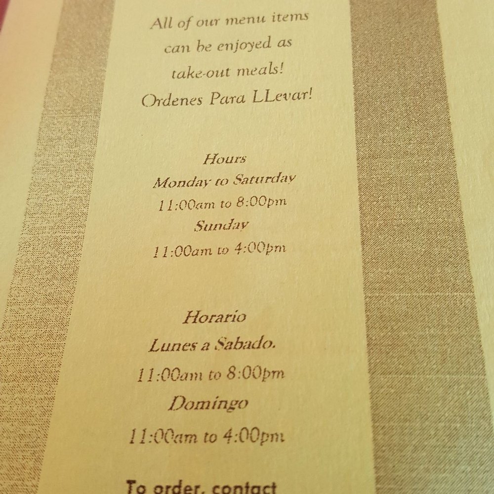 El Nopal - Front of menu - Mexican Near Me - Dover, Delaware El Nopal - Front of menu - Mexican Near Me - Dover, Delaware