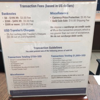 Currency Exchange International - Transaction fees - Currency Exchange Near Me - Orlando, Florida Currency Exchange International - Transaction fees - Currency Exchange Near Me - Orlando, Florida