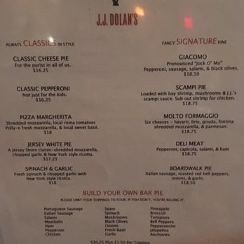 J. Dolan's - Menu as of 10/2015 - Pizza Near Me - Honolulu, Hawaii J. Dolan's - Menu as of 10/2015 - Pizza Near Me - Honolulu, Hawaii