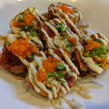 Yanagi Sushi - Monkey Ball appetizer. - Sushi Bars Near Me - Paso Robles, California Yanagi Sushi - Monkey Ball appetizer. - Sushi Bars Near Me - Paso Robles, California