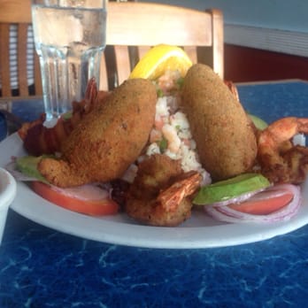 Playa Azul - Camarones Vallarta - four shrimp cheese-stuffed jalapeños - Latin American Near Me - San Francisco, California Playa Azul - Camarones Vallarta - four shrimp cheese-stuffed jalapeños - Latin American Near Me - San Francisco, California