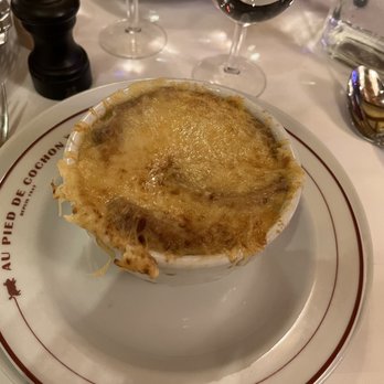 Au Pied de Cochon - French onion soup - Seafood Near Me - Paris, 75