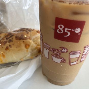 85°C Bakery Cafe-Anaheim - Jalapeños frame cheese and brown sugar oat latte - Bakeries Near Me - Anaheim, California