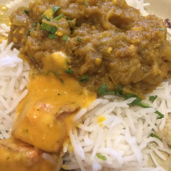 Chaat House fremont - The eggplant dish with the cheesy potato dish on the white rice. Basically- Yum! - Indian Near Me - Fremont, California Chaat House fremont - The eggplant dish with the cheesy potato dish on the white rice. Basically- Yum! - Indian Near Me - Fremont, California