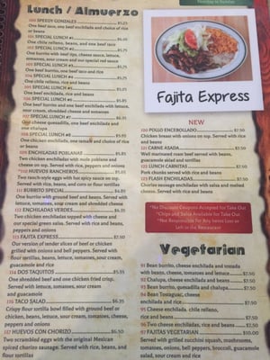 Menu photo 1 El Vaquero West Orange, VA Menu photo 1 El Vaquero West Orange, VA