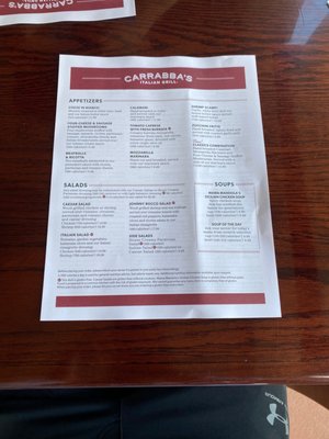 Menu photo 3 Carrabba's Italian Grill Bensalem, PA Menu photo 3 Carrabba's Italian Grill Bensalem, PA