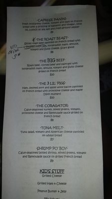 Menu photo 6 Coras Isle-End Deli Topsail Beach, NC