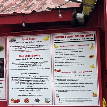 Aloha Juice Bar - Menu - Food Stands Near Me - Hanalei, Hawaii Aloha Juice Bar - Menu - Food Stands Near Me - Hanalei, Hawaii