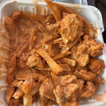 Wings Empire - Ordered a Regular Hot Buffalo Fries and I think they took the "too dry" reviews to heart because these fries are WAY TOO saucy. - Burgers Near Me - San Diego, California Wings Empire - Ordered a Regular Hot Buffalo Fries and I think they took the "too dry" reviews to heart because these fries are WAY TOO saucy. - Burgers Near Me - San Diego, California
