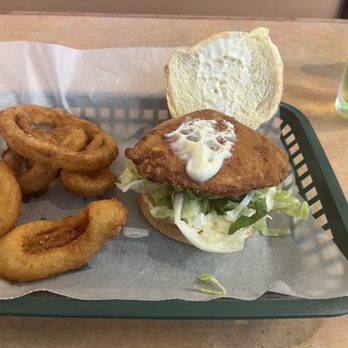 Villa Grill - Old Country Chicken Sandwich, Onions Rings could well be from the Old Country as well. - Greek Near Me - Clemmons, North Carolina Villa Grill - Old Country Chicken Sandwich, Onions Rings could well be from the Old Country as well. - Greek Near Me - Clemmons, North Carolina