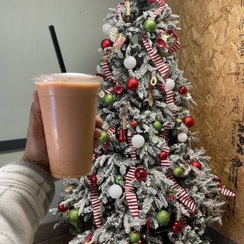 MJ's Cafe - Full Count Smoothie- Peaches, Strawberries and Mangos with Pineapple Juice - Cafes Near Me - Costa Mesa, California MJ's Cafe - Full Count Smoothie- Peaches, Strawberries and Mangos with Pineapple Juice - Cafes Near Me - Costa Mesa, California