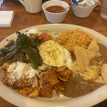 Lucy's Diner - Chilaquiles with Carne Asada was so freaking good - American Near Me - Fontana, California Lucy's Diner - Chilaquiles with Carne Asada was so freaking good - American Near Me - Fontana, California