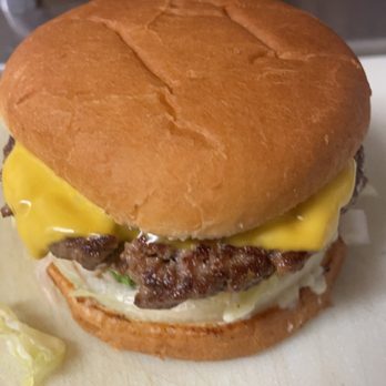 Rollin’ Bolin’s - ws a hamburger with cheese and pickles - Burgers Near Me - Eminence, Missouri Rollin’ Bolin’s - ws a hamburger with cheese and pickles - Burgers Near Me - Eminence, Missouri