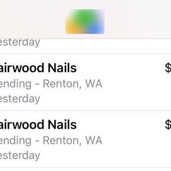 Fairwood Nails - She charged me twice on "accident" - Nail Salons Near Me - Renton, Washington