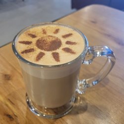 San Juan Brews - Delightful latte with Jameson and maple flavoring! So creamy. So delicious. And very picturesque!