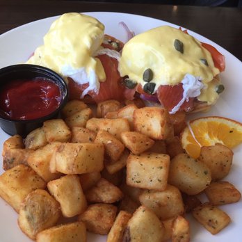 Catch Kitchen + Bar - smoked salmon benny aka the fisherman's benny - Sports Bars Near Me - Richmond, British Columbia