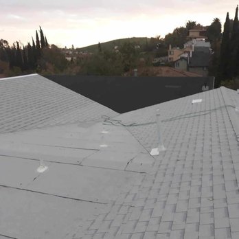 Skywalker Roofing - Malarkey shingles W/ ASC Cool torch running continuously through the middle of the pitched roof to divert water away from roof transition. - Roofing Near Me - Santa Fe Springs, California Skywalker Roofing - Malarkey shingles W/ ASC Cool torch running continuously through the middle of the pitched roof to divert water away from roof transition. - Roofing Near Me - Santa Fe Springs, California
