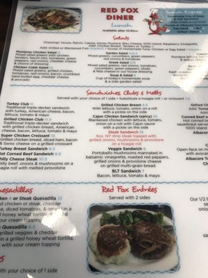 Menu photo 6 Red Fox Diner Lighthouse Point, FL