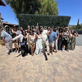 Woody Wagon Wine Tours - Pictures in front of Somerset Winery - Wine Tours Near Me Woody Wagon Wine Tours - Pictures in front of Somerset Winery - Wine Tours Near Me
