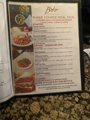 Menu photo 2 Brio Tuscany Grille Dana Point, CA Menu photo 2 Brio Tuscany Grille Dana Point, CA