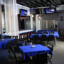 Lovin Life Club - We provide a blue linen for the tables for FREE!