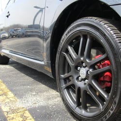 Precision Powder Coating - Powder coated brake calipers and alloy rims. Excellent work done by Bob and PPC they came out great!